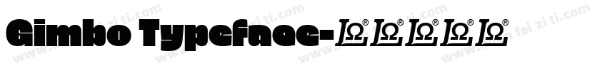 Gimbo Typeface字体转换